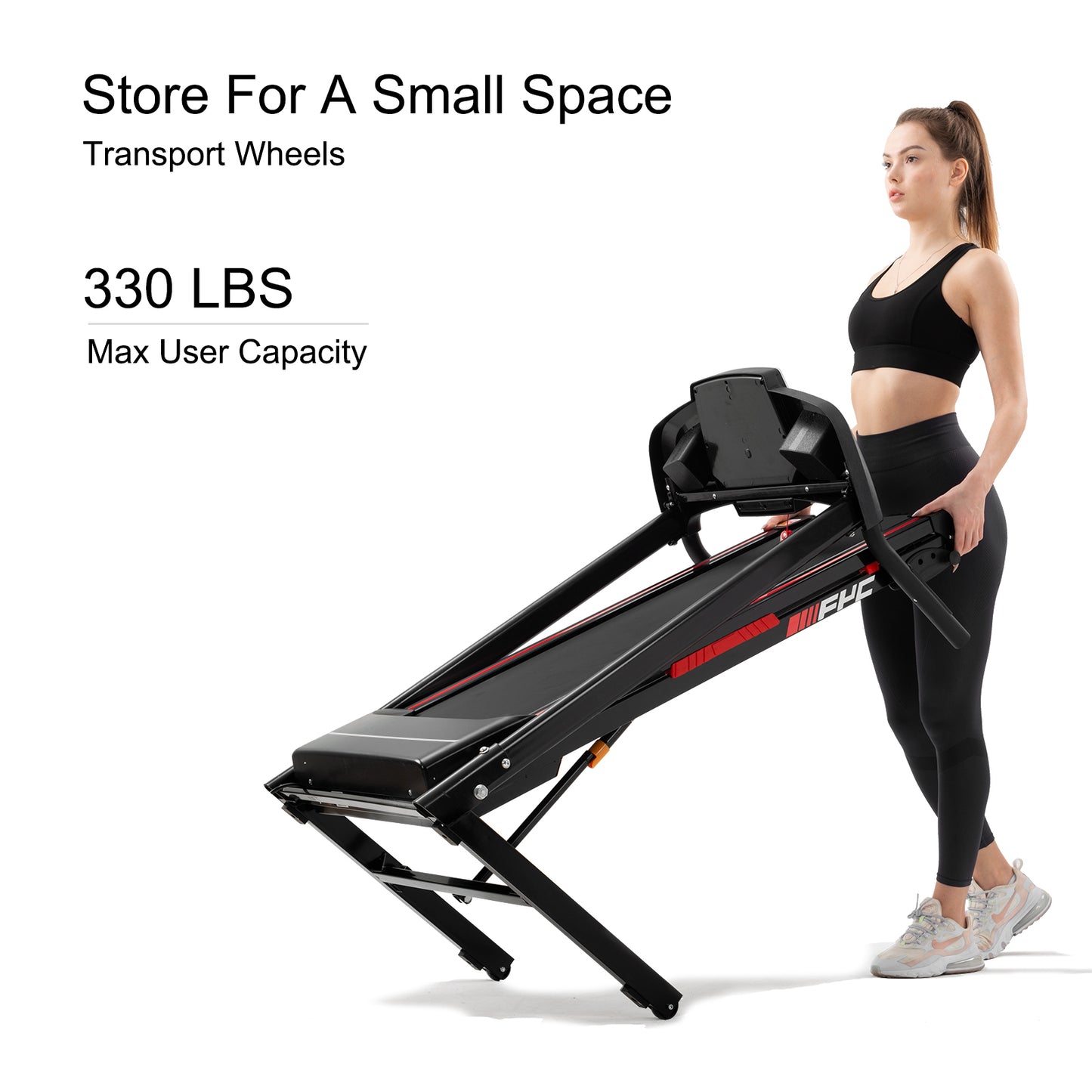 Folding Treadmills for Home - 3.5HP Portable Foldable with Incline, Electric Treadmill for Running Walking Jogging Exercise with 12 Preset Programs, Indoor Workout Training Space Save Apartment,APP