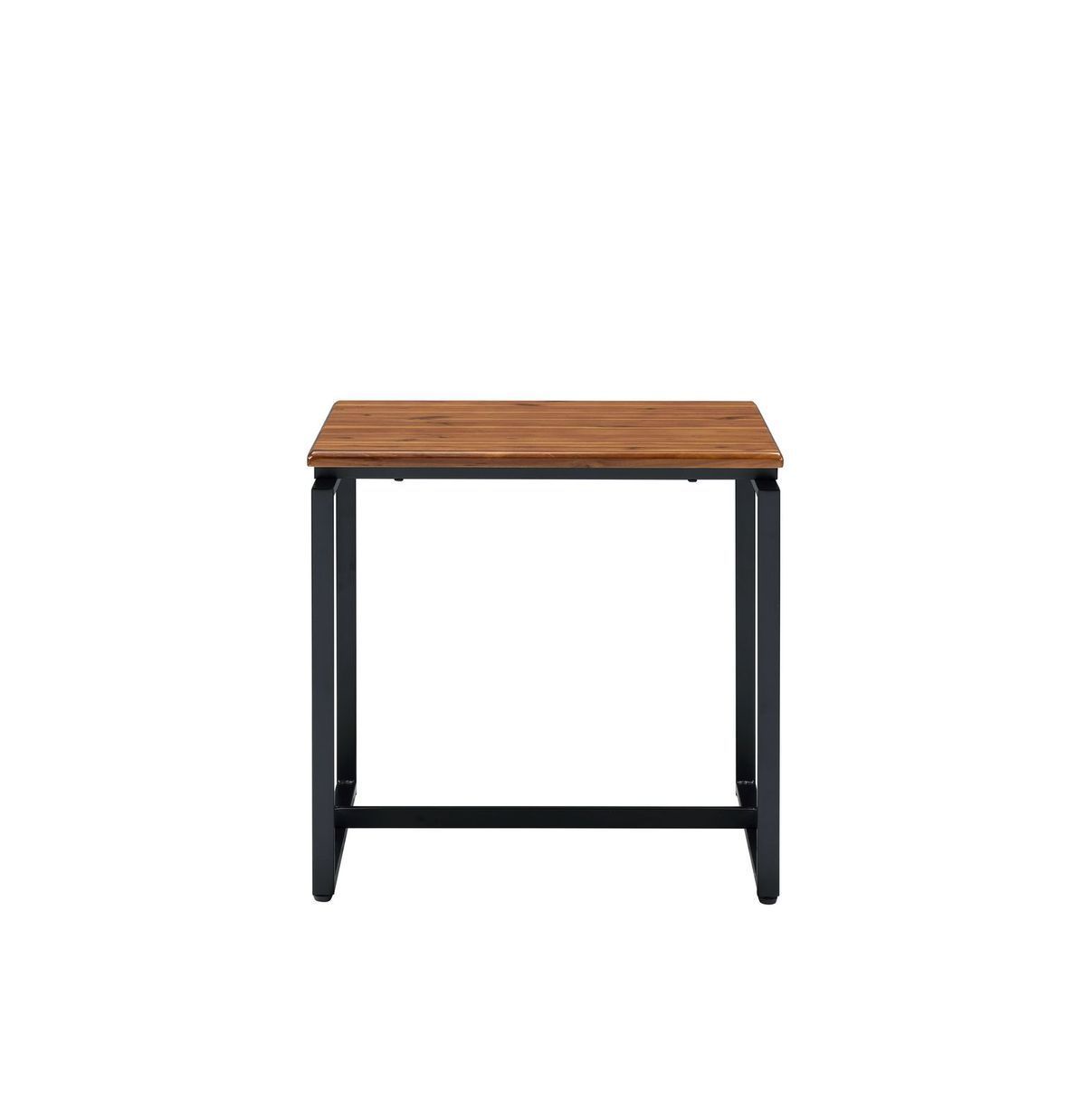 3-Piece Industrial Oak and Black Coffee and End Table Set