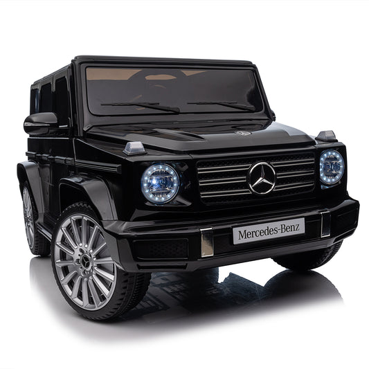 Licensed Mercedes-Benz G500,24V Kids ride on toy 2.4G W/Parents Remote Control,electric car for kids,Three speed adjustable,Power display, USB,MP3 ,Bluetooth,LED light,Three-point safety belt