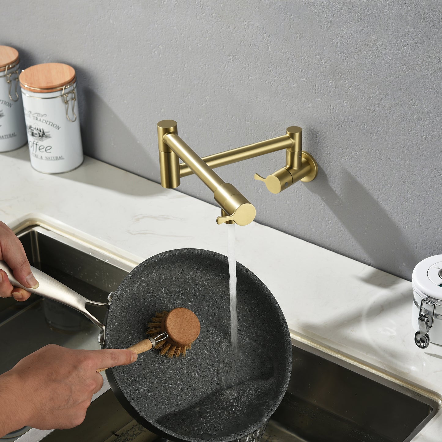 Pot Filler Faucet Wall Mount