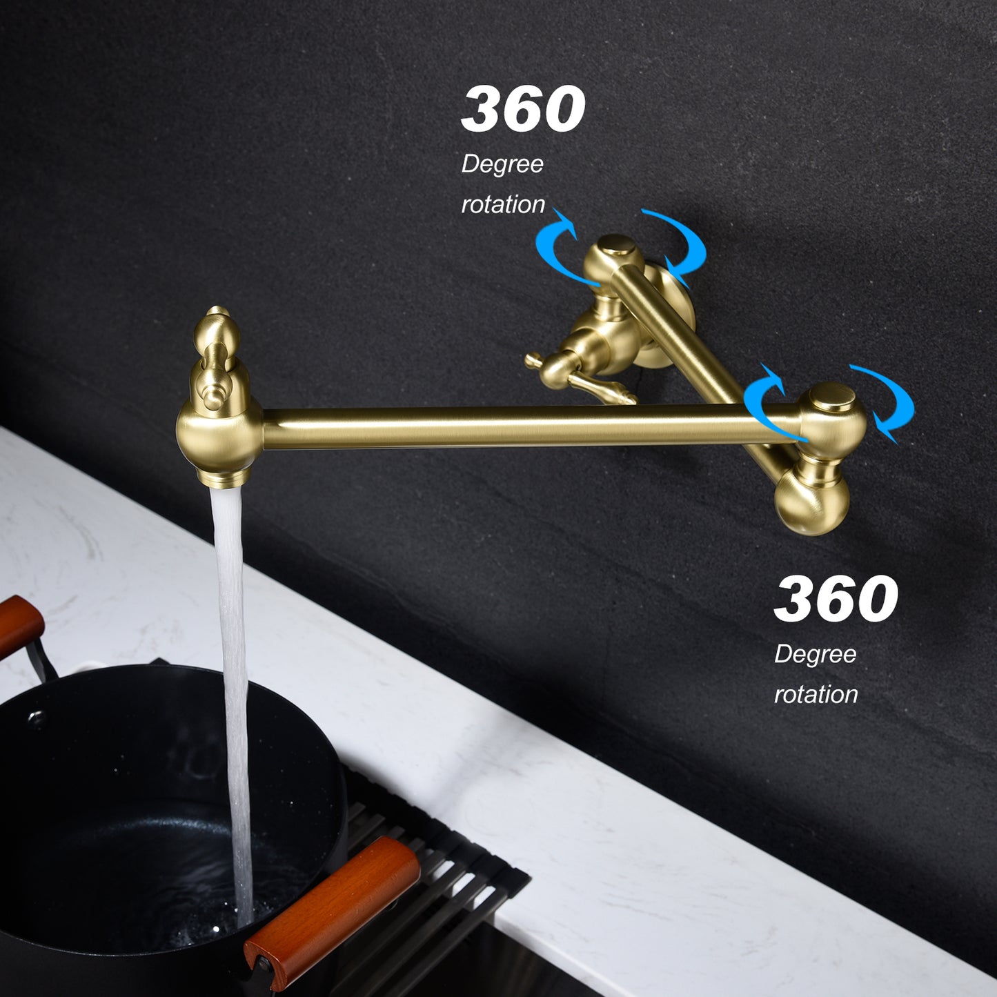 Pot Filler Faucet Wall Mount