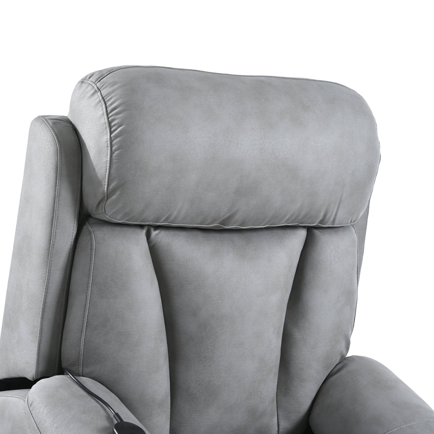 Elderly-Friendly Light Gray Electric Power Lift Recliner Chair