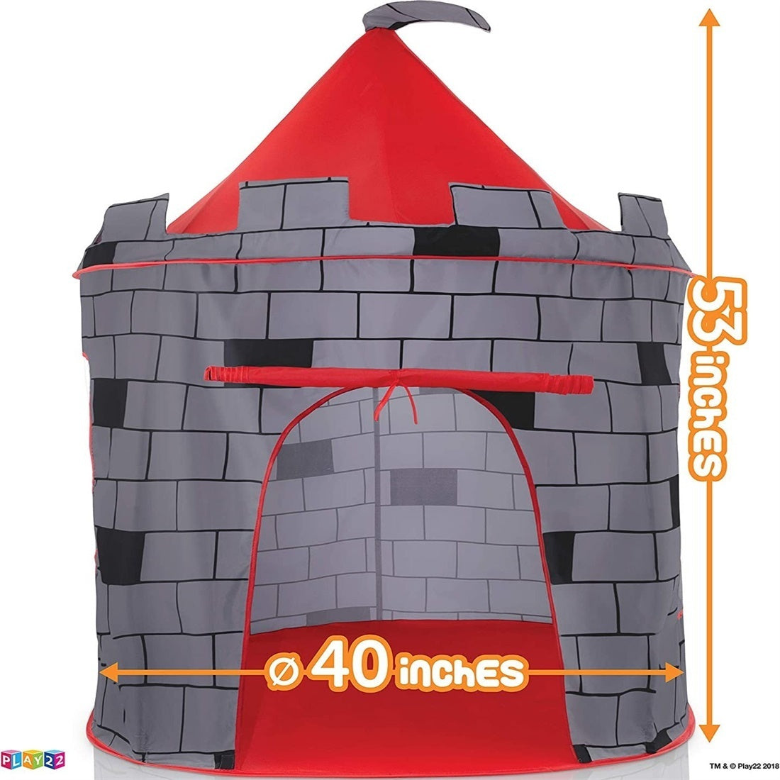 Princess Castle Play Tent with Ocean Ball and Pop-Up Feature for Kids