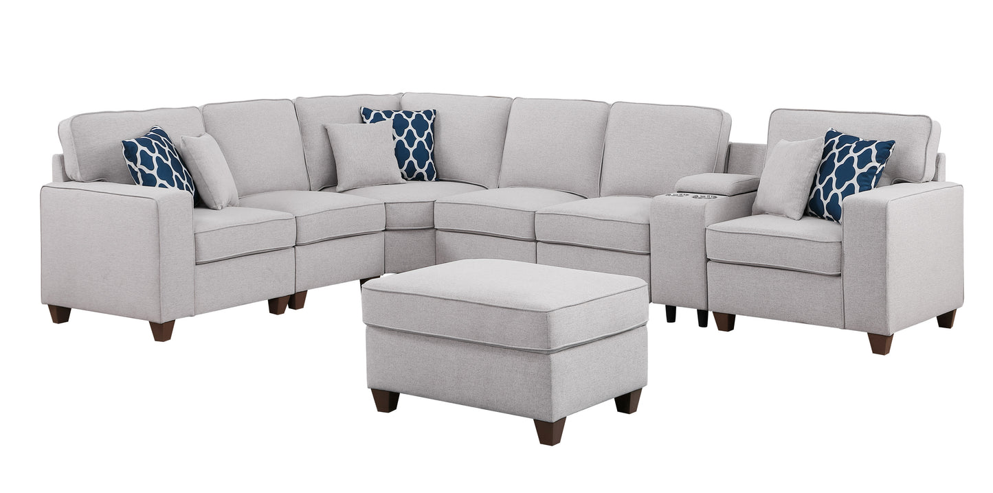 Sam Sectional Sofa with Ottoman