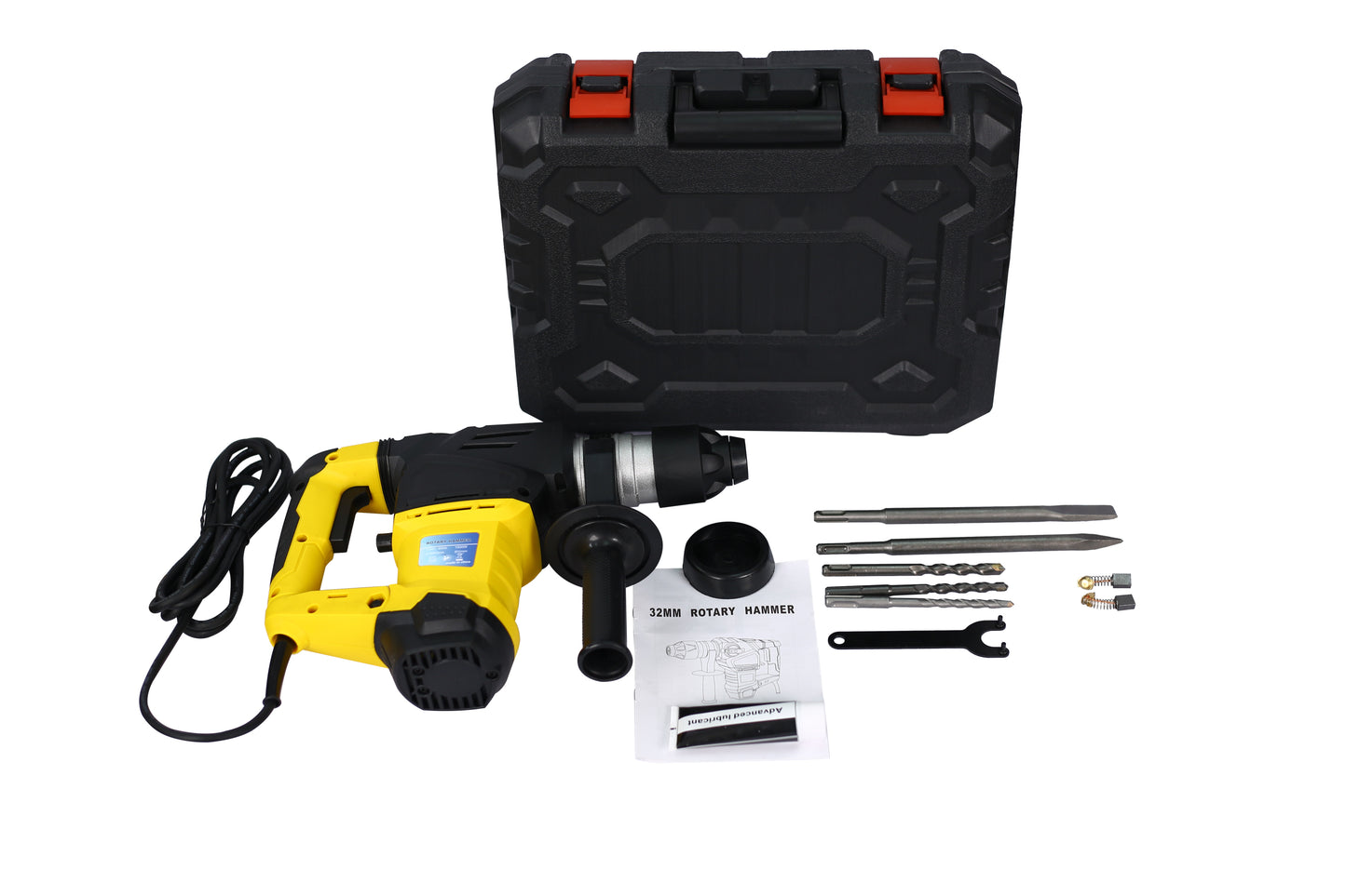 Professioinal Quality 1-1/4 SDS-Plus Heavy Duty Rotary Hammer Drill 13 Amp - Vibration Control, 3 Functions