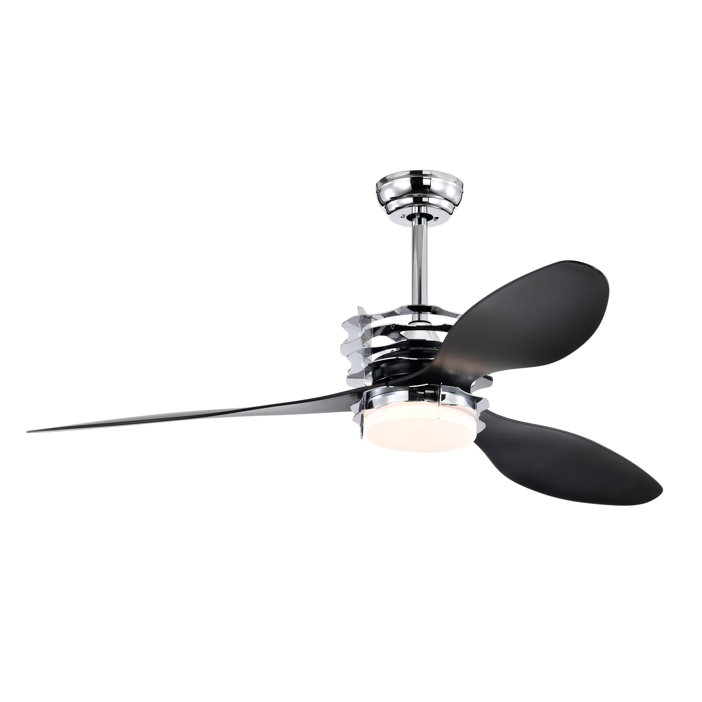 52-Inch Ceiling Fan with LED Lights and Remote Control, Modern Design