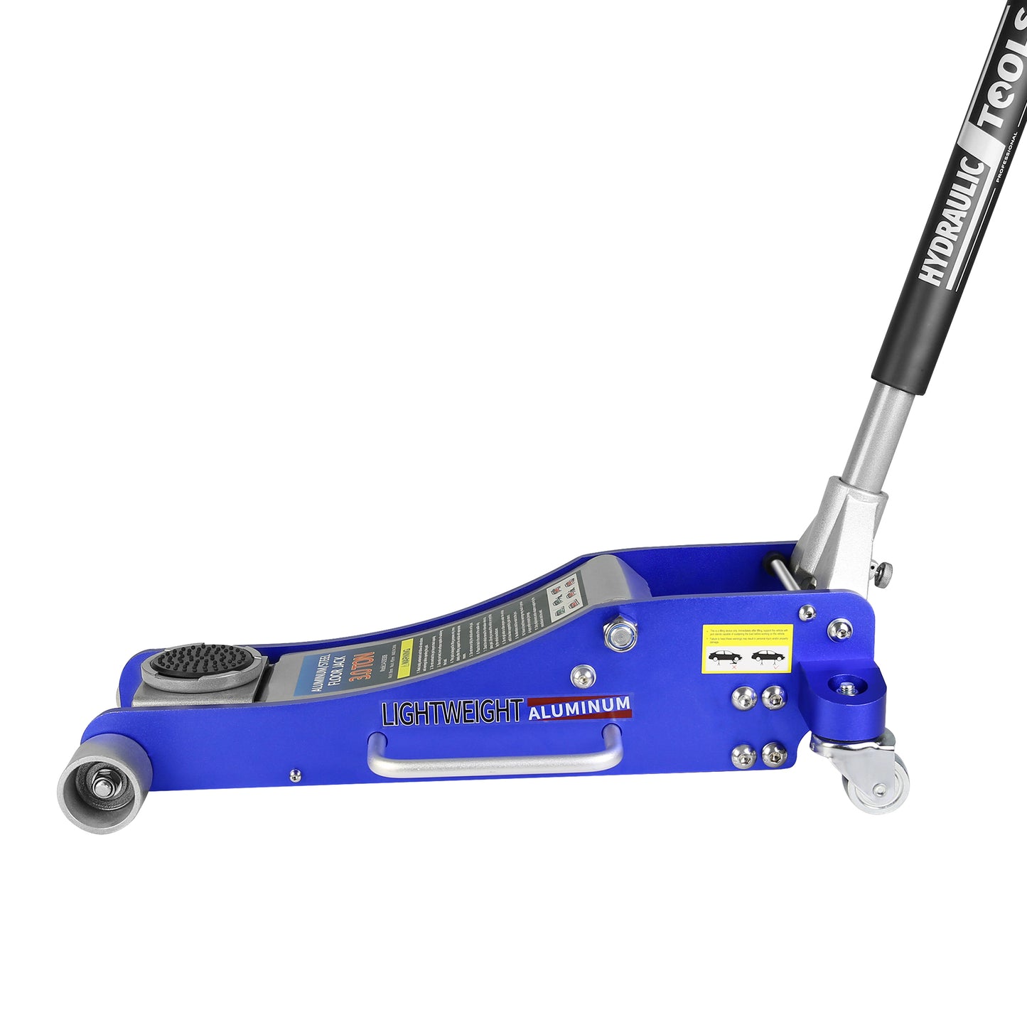 3-Ton Quick Rise Aluminum Floor Jack with Dual Pump Pistons & Reinforced Lifting Arm