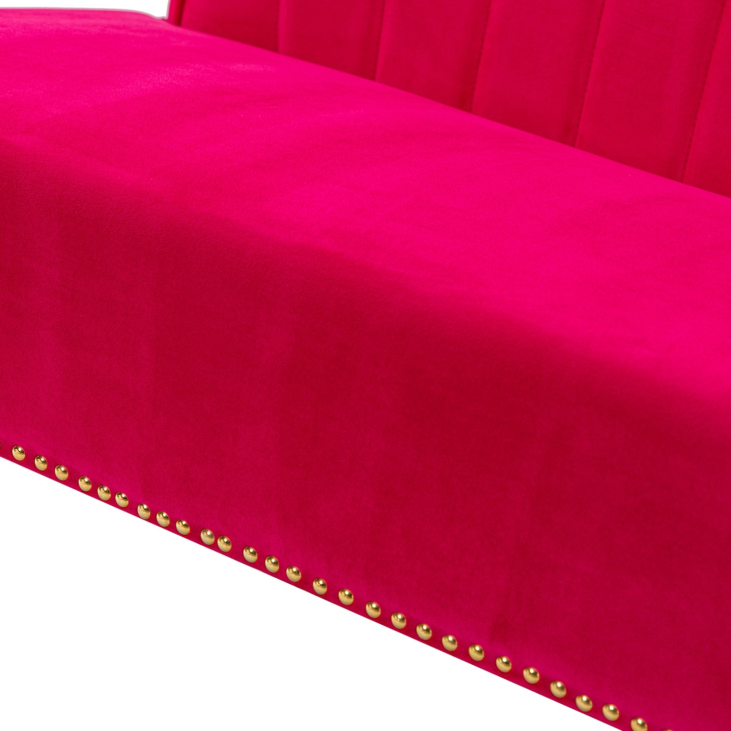 Cadmus Armless Loveseat FUCHSIA