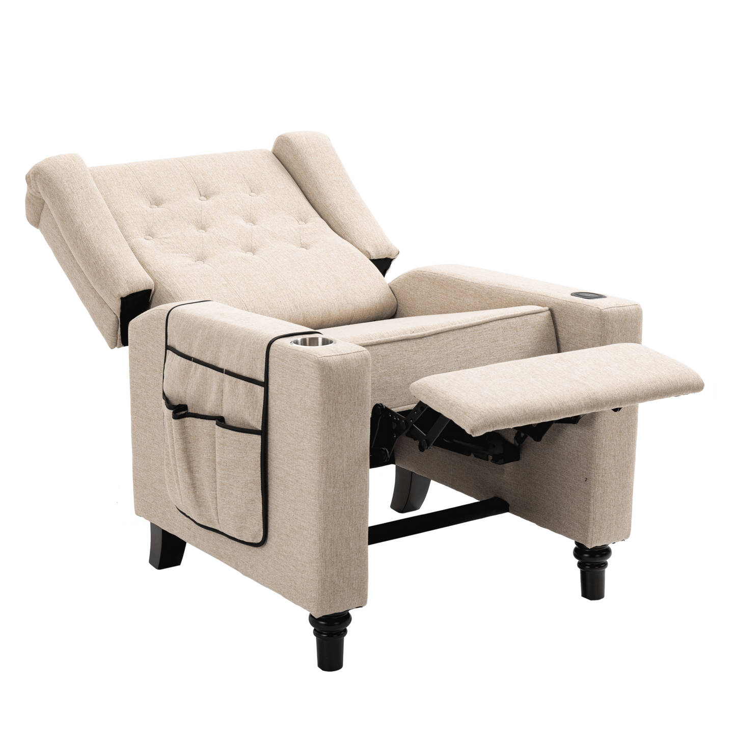 Modern Khaki Yellow Massage Recliner Chair with Heating Function