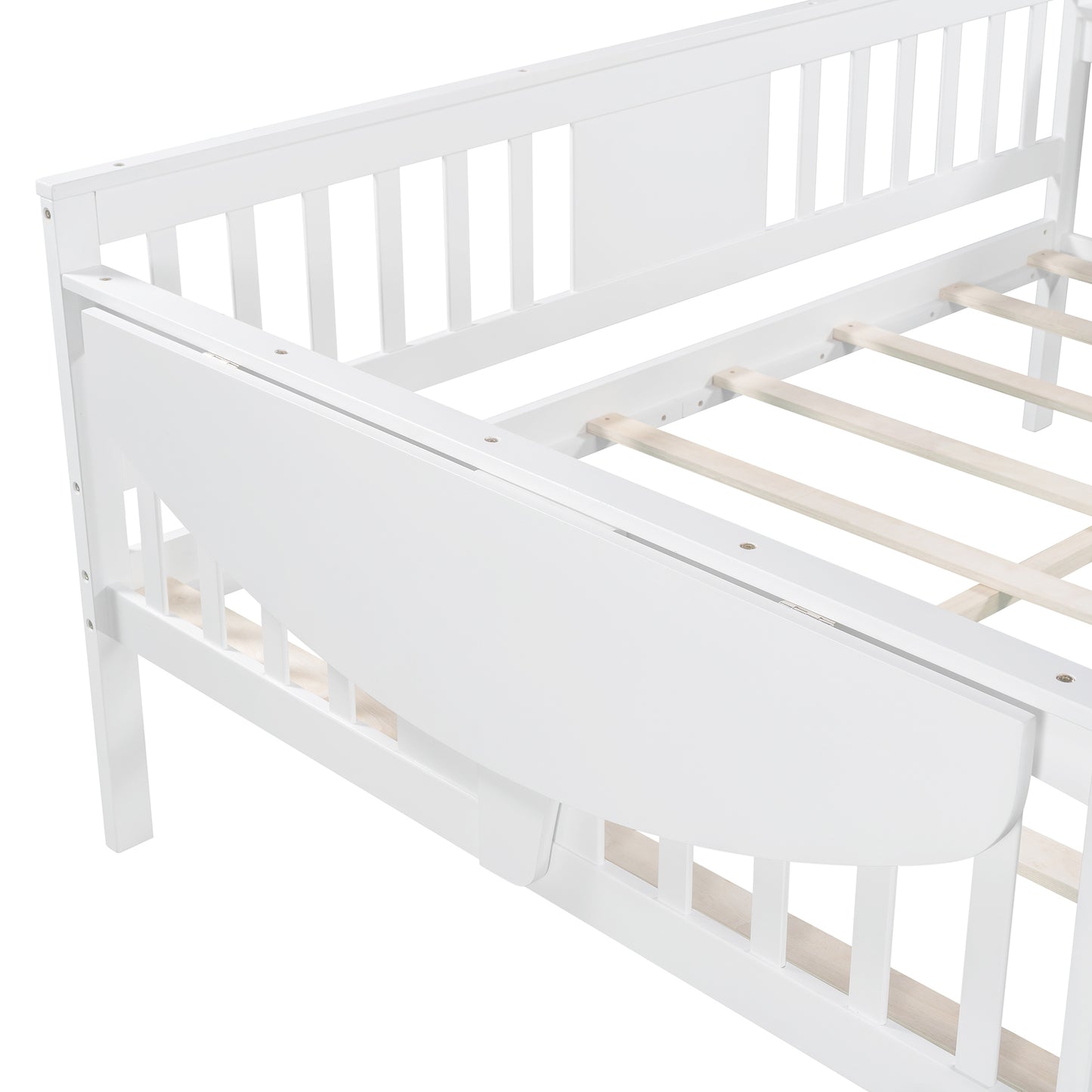 Full size Daybed, Wood Slat Support, White