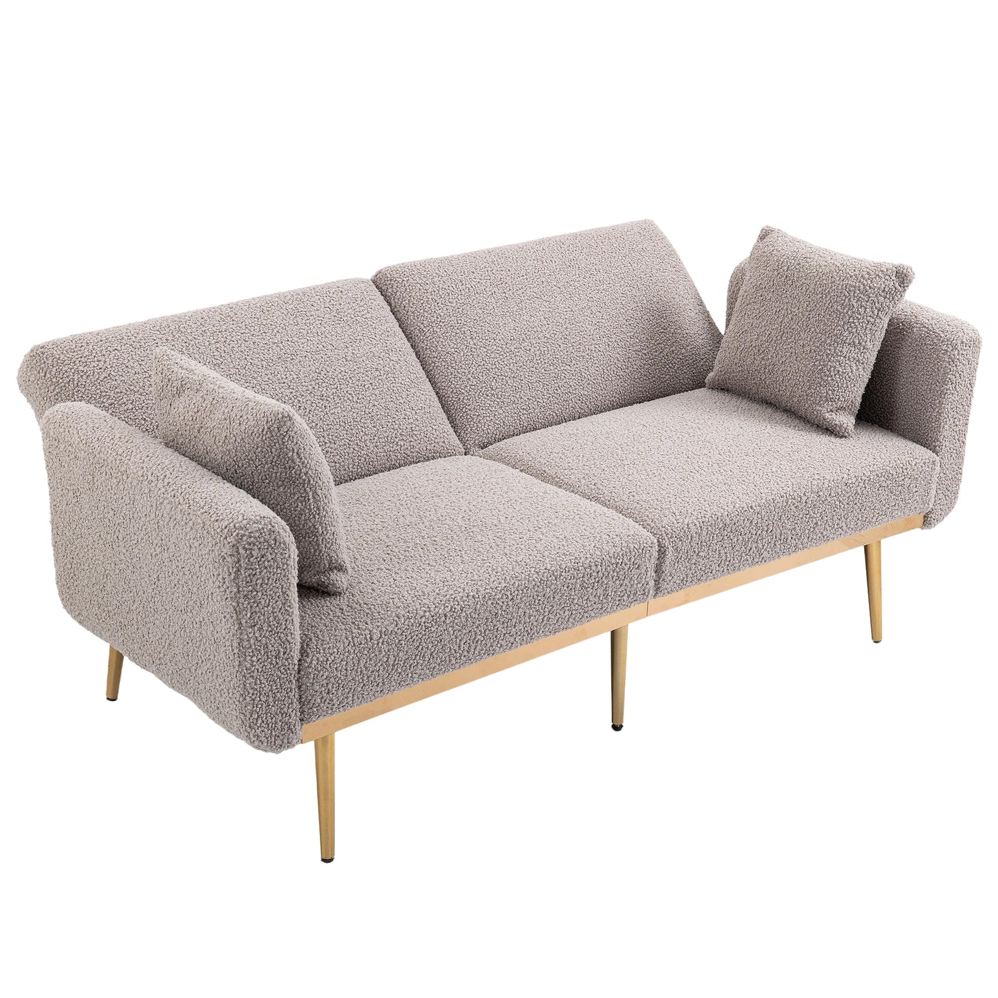 Velvet  Sofa , Accent sofa .loveseat sofa with metal  feet