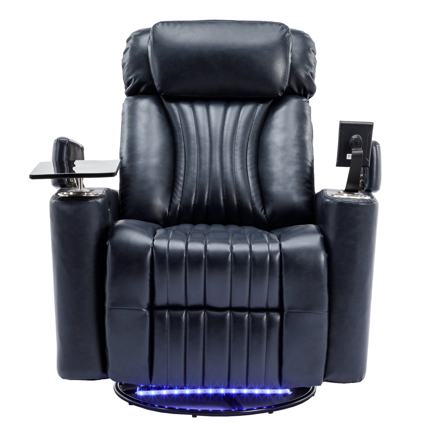 Ultimate Comfort 270° Power Swivel Recliner with Home Theater Features, Blue
Ultimate Comfort 270° Power Swivel Recliner with Home Theater Features, Blue