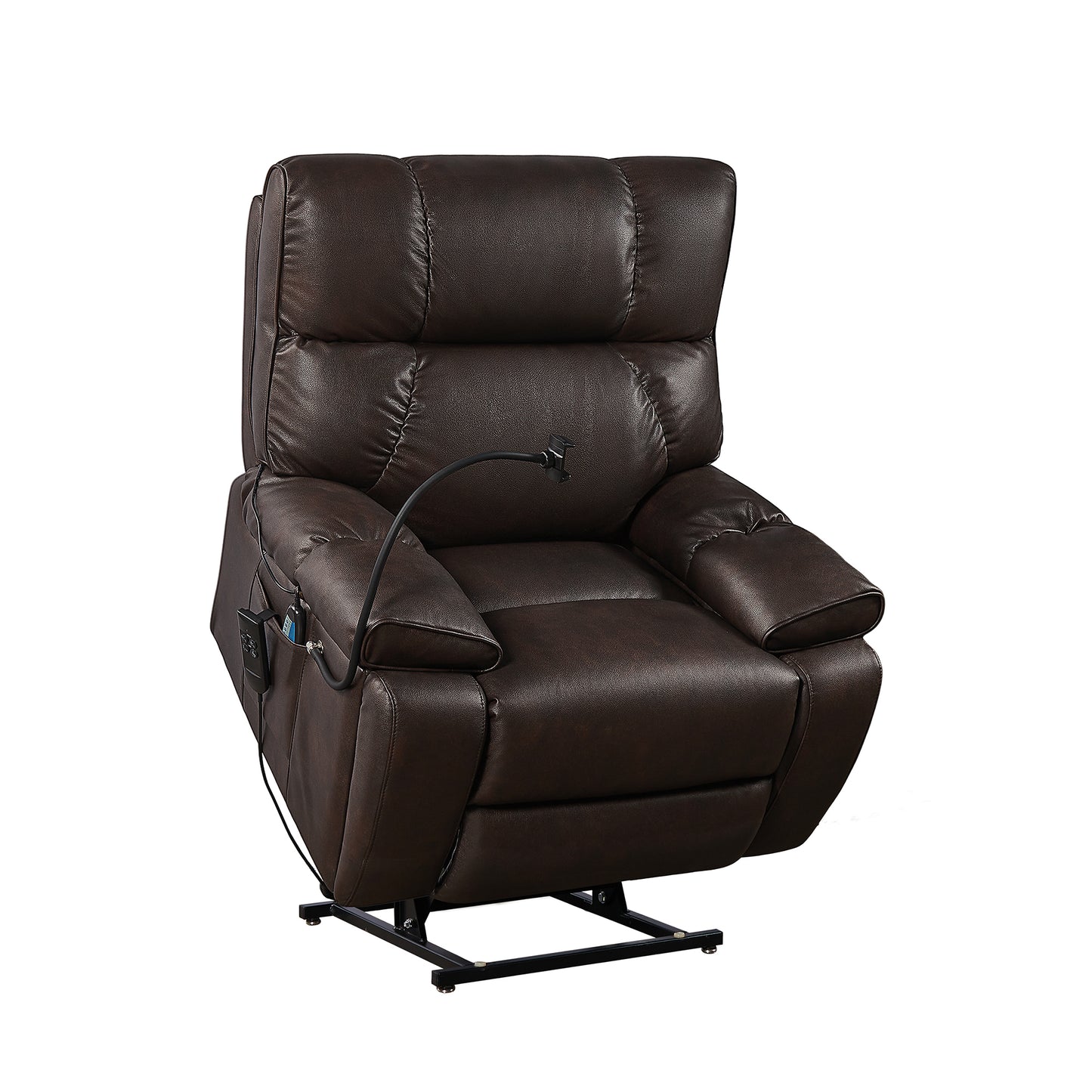 Electric Power Lift Recliner Chair with Massage, Heat, and Phone Holder for Seniors