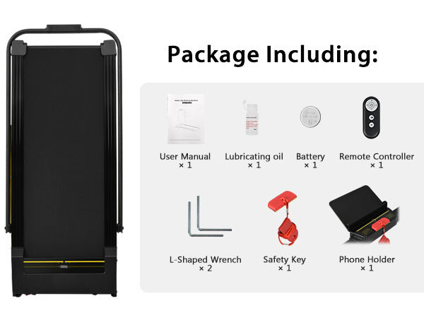 Treadmill-Walking Pad-Under Desk Treadmill 0.6-7.6MPH 2.5HP 2 in 1 Folding Treadmill-Treadmills for Home and Office