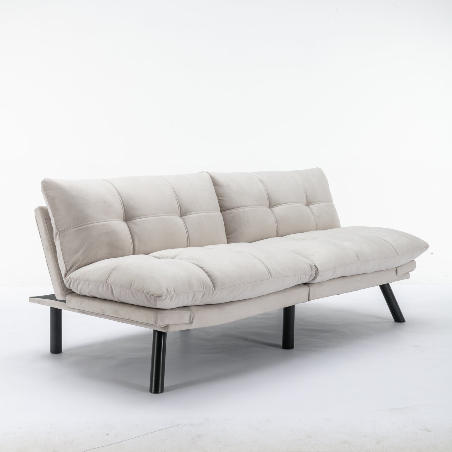 Cream Convertible Folding Modern sofa Bed