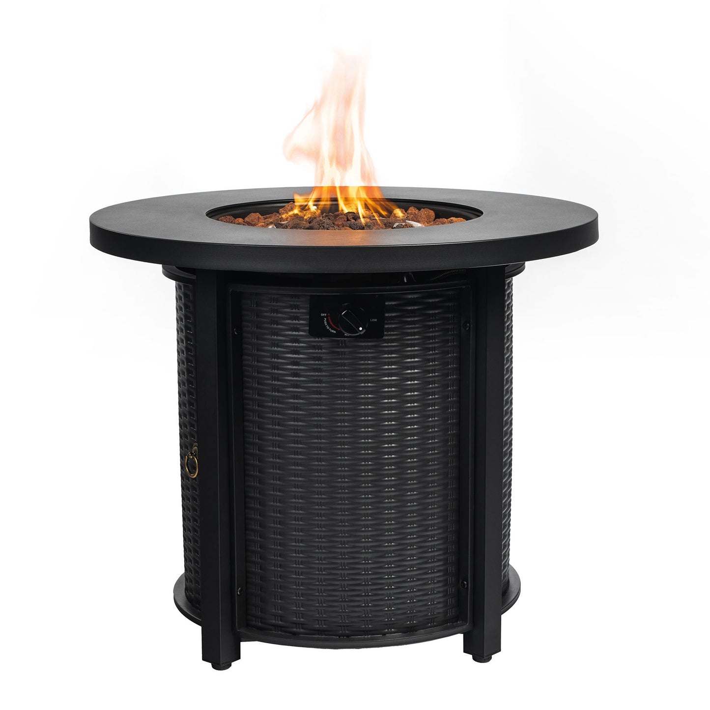 30-inch Round Propane Fire Table with 40000BTU Output