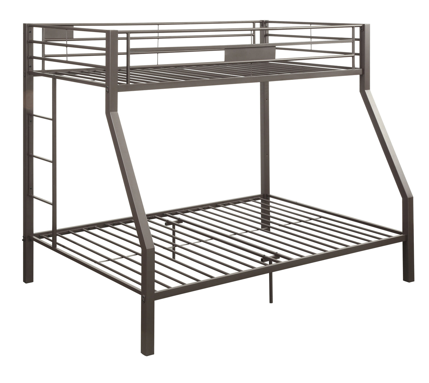 Contemporary Sandy Brown Limbra Bunk Bed with Twin/Full Size Option - Stylish Sandy Brown Bunk Bed for Kids