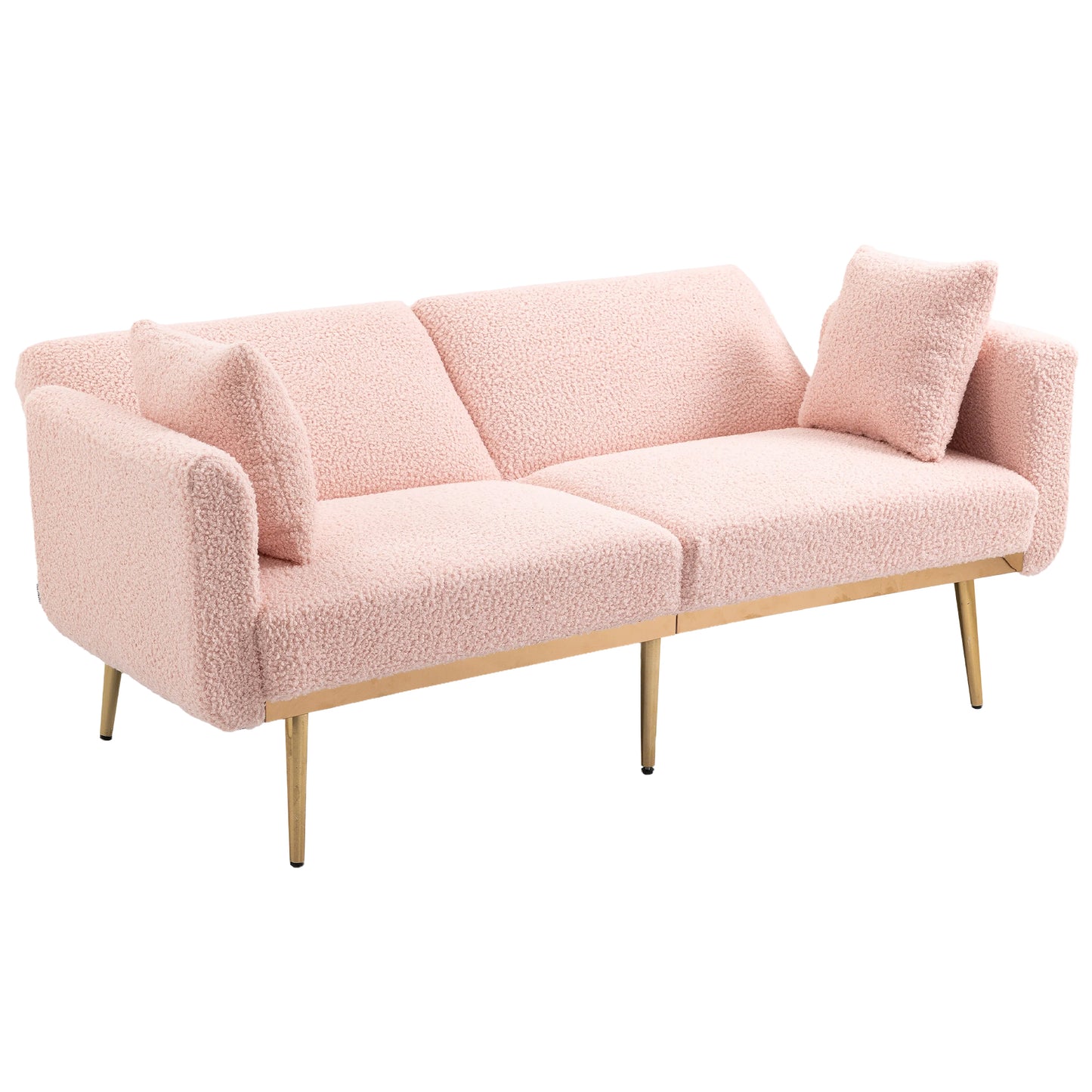 Velvet  Sofa , Accent sofa .loveseat sofa with metal  feet