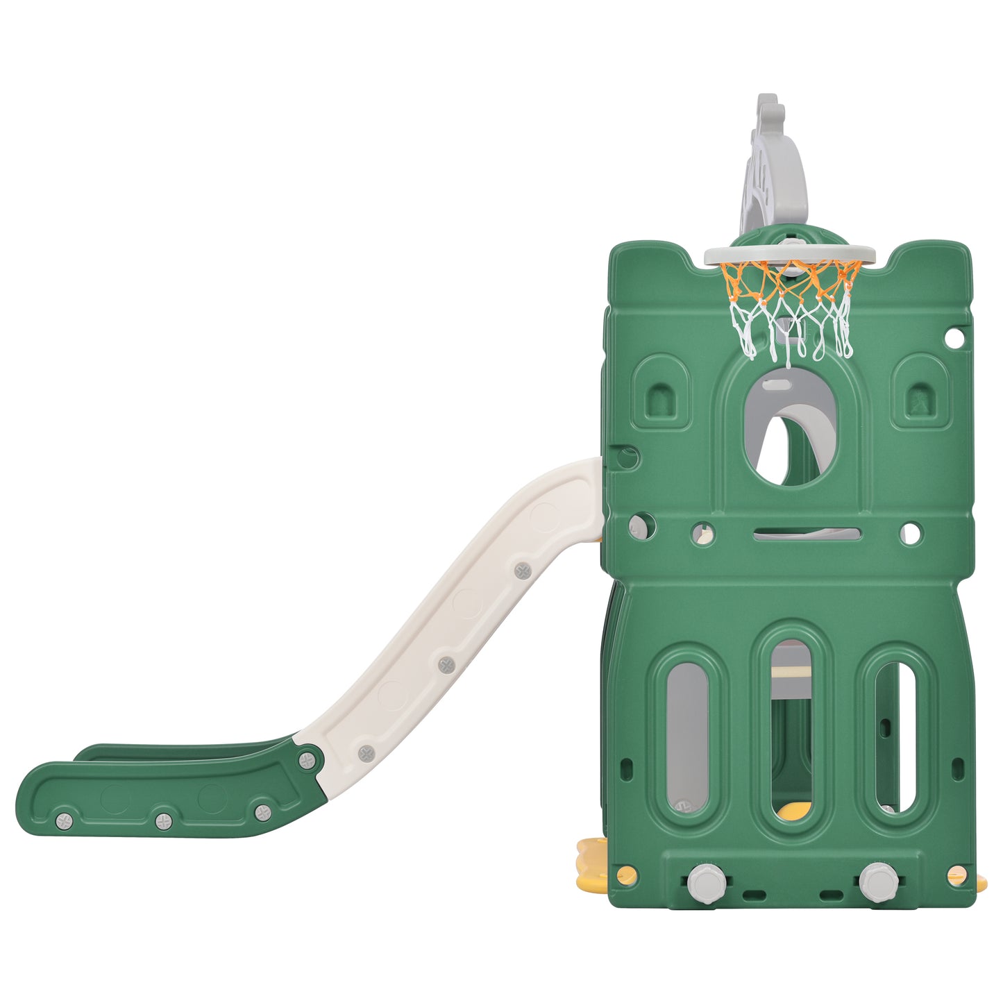 5-in-1 Kids Playground Climber Slide and Swing Set