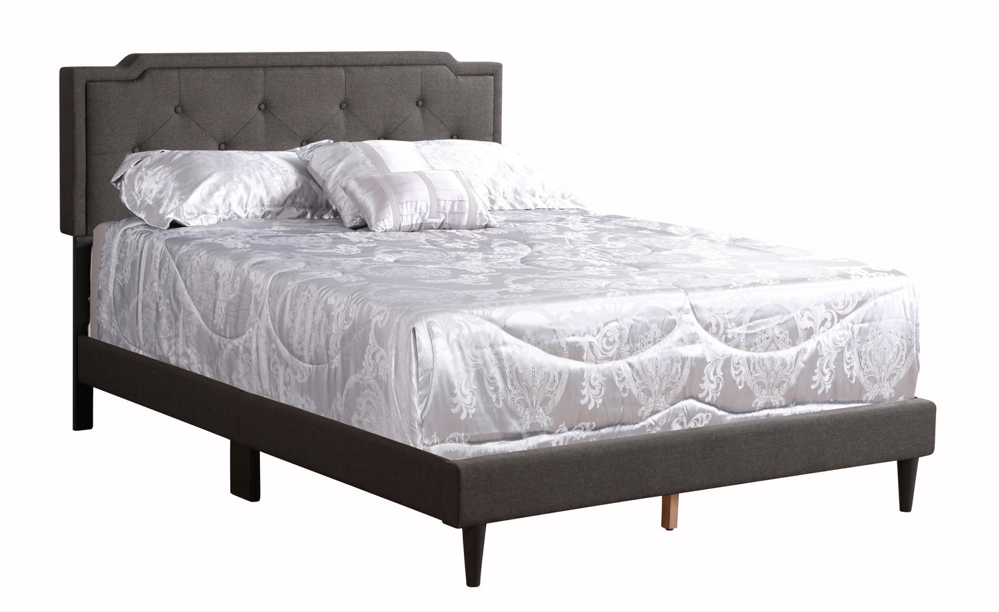 Deb G1106-QB-UP Queen Bed - All In One Box , BLACK