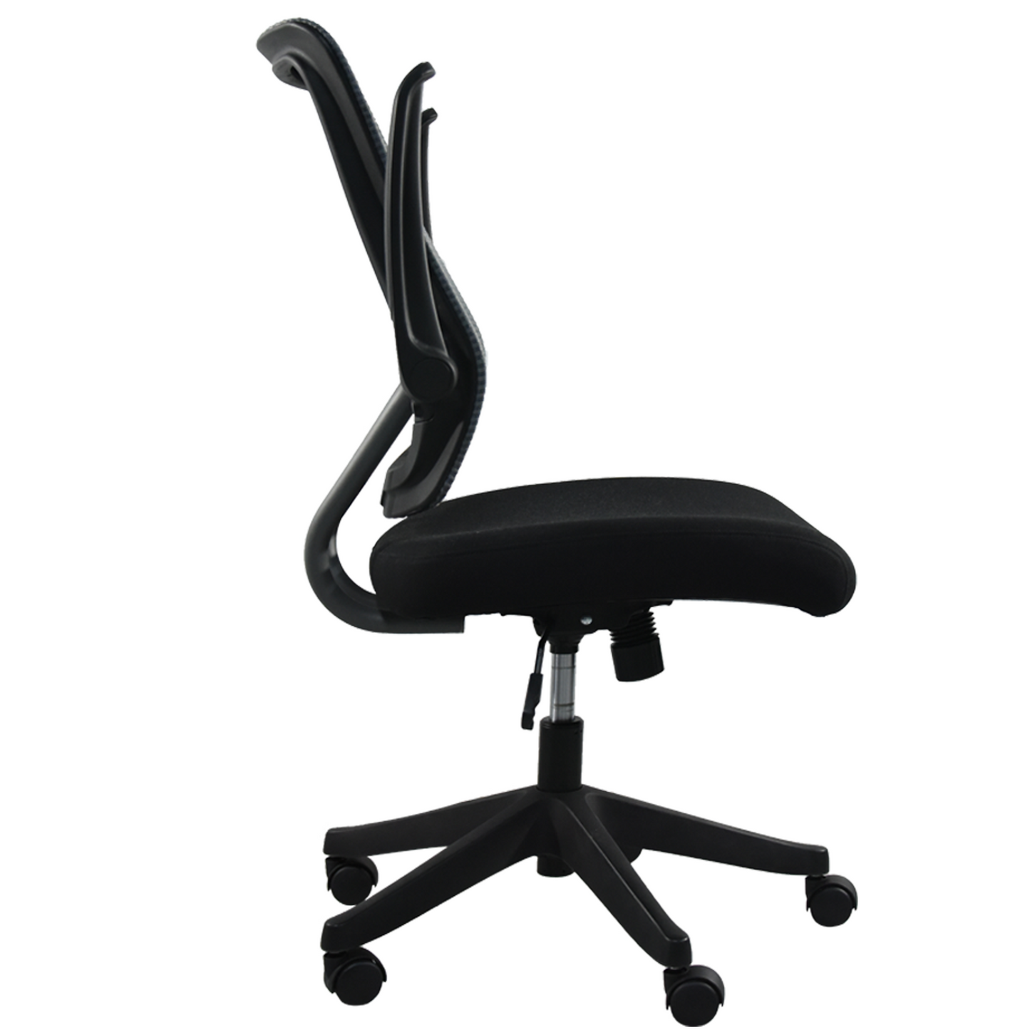 Mid task office chair with flip up arms, tilt angle max to 105 °,300LBS,Black