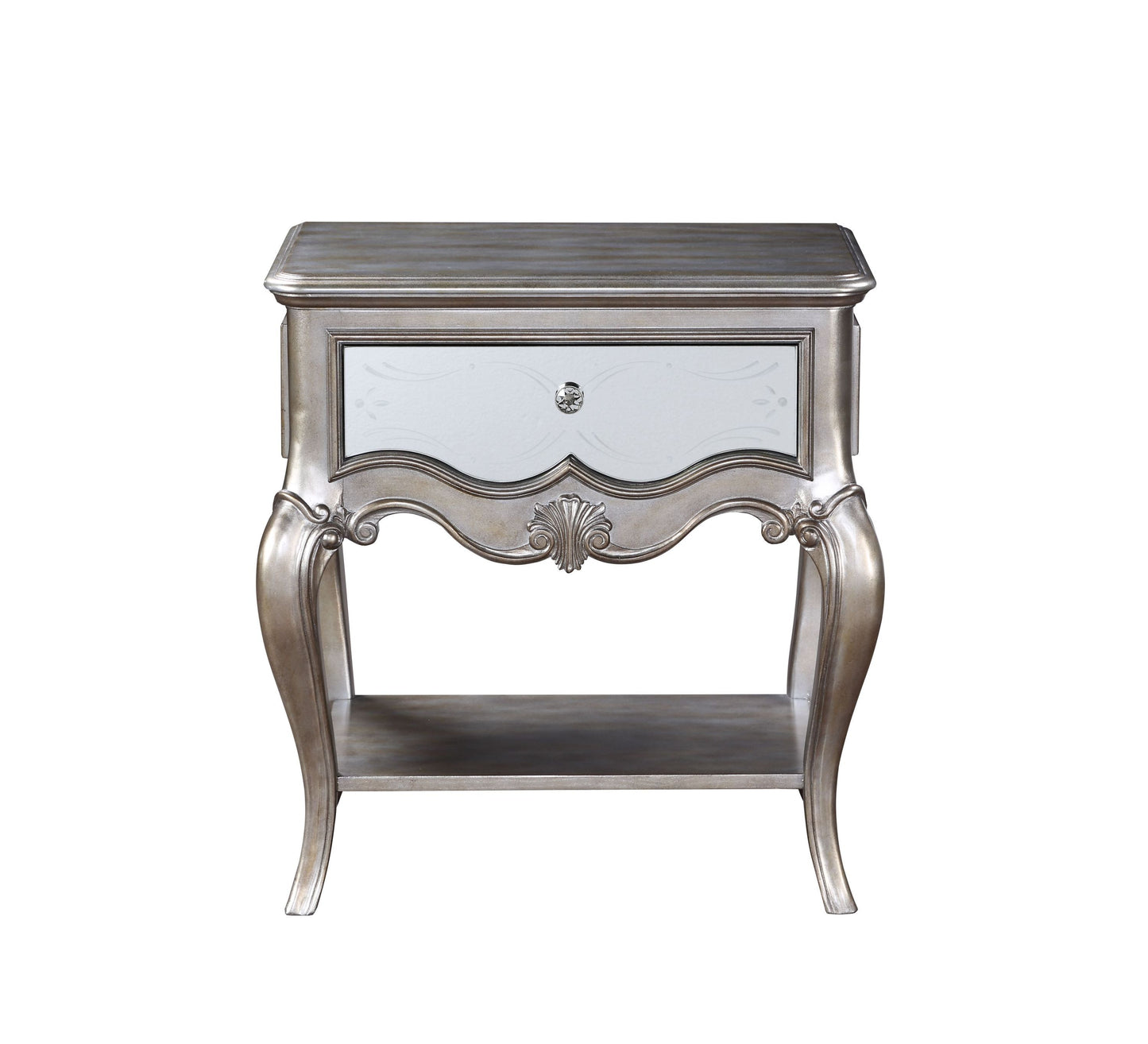 Esteban Nightstand (1 Drw) in Antique Champagne 22207