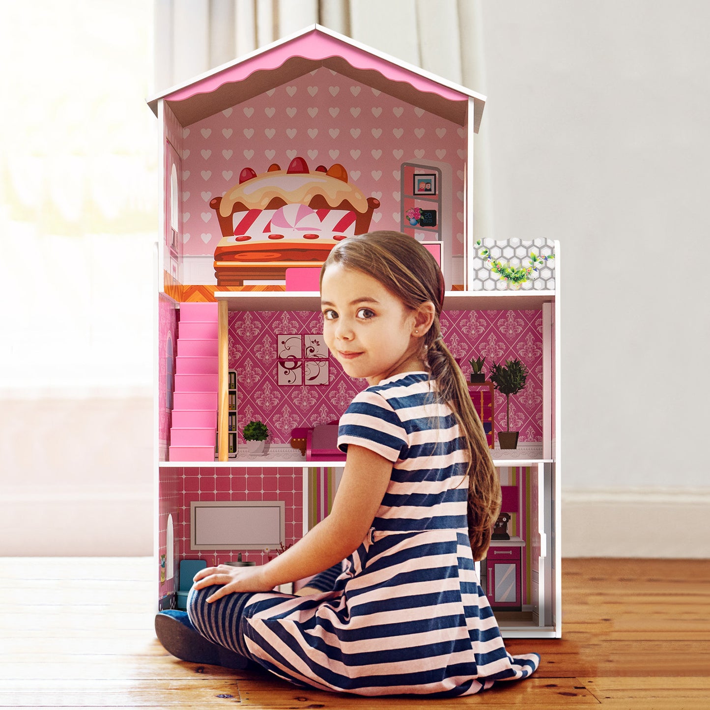 Dreamy Wooden Dollhouse: Spark Imaginative Play