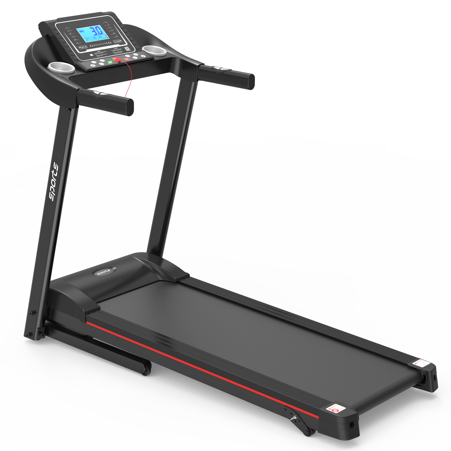 Fitshow App Home Foldable Treadmill with Incline, Folding Treadmill for Home Workout, Electric Walking Running Treadmill Machine 5" LCD Screen 250 LB Capacity Bluetooth Music