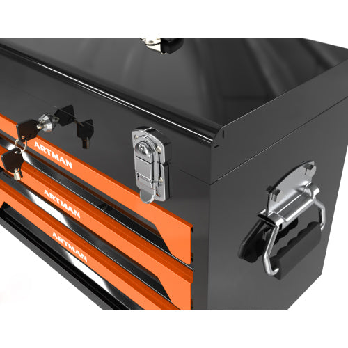 3 Drawers Tool Box with Tool Set--Orange