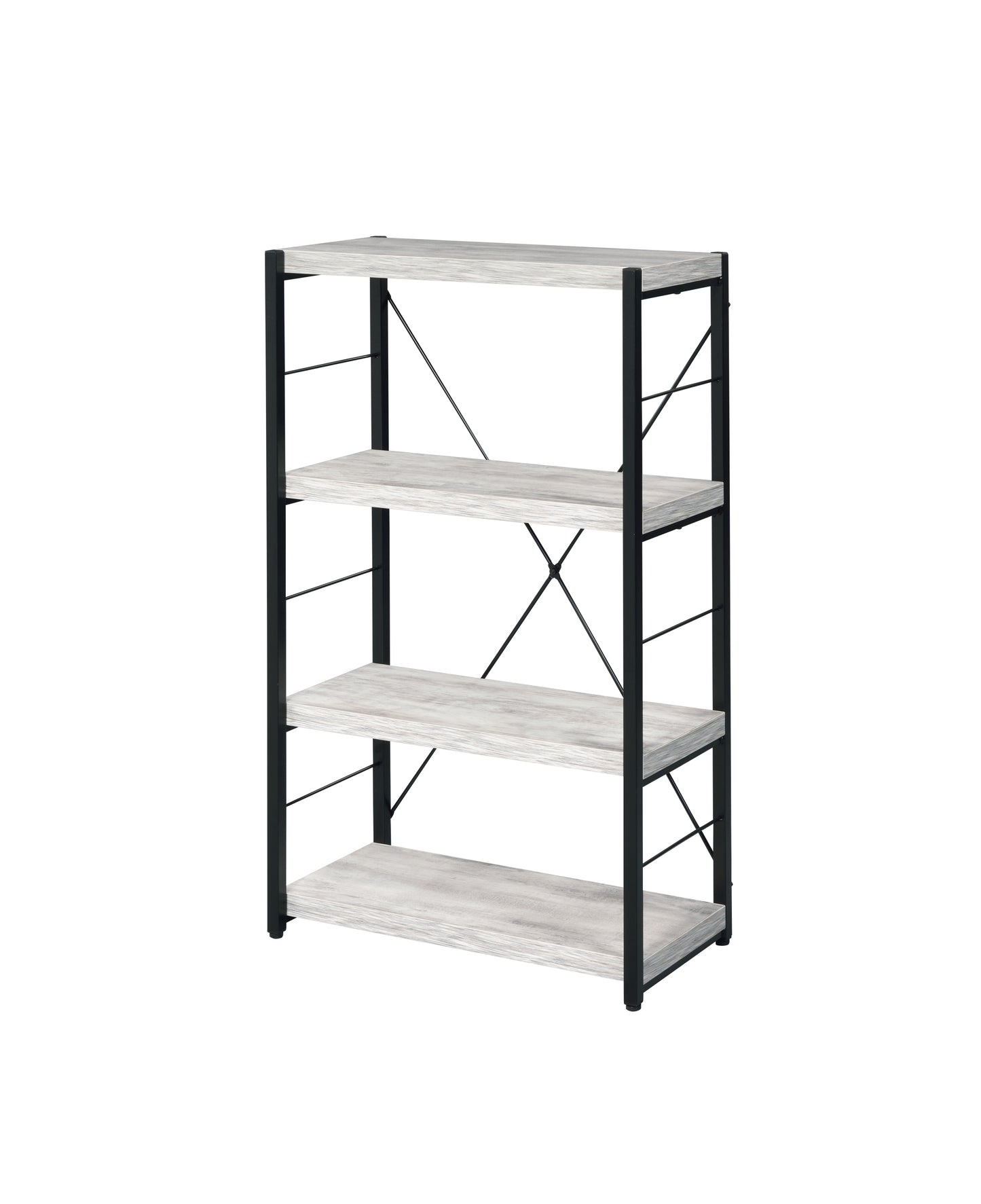 Jurgen Bookshelf, Antique White & Black 92917