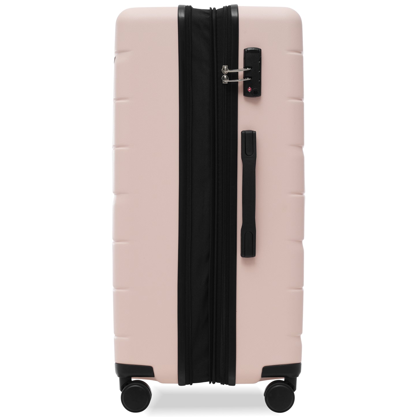 Luggage Sets 3 Piece Suitcase Set 20/24/28,Carry on Luggage Airline Approved,Hard Case with Spinner Wheels,Pink and Black