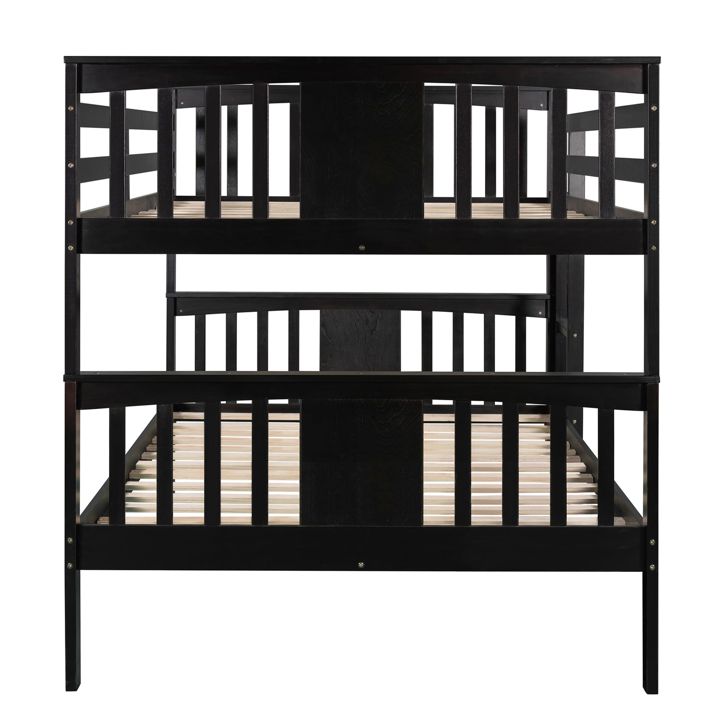 Versatile Espresso Full Size Bunk Bed for Stylish Bedroom Accommodation