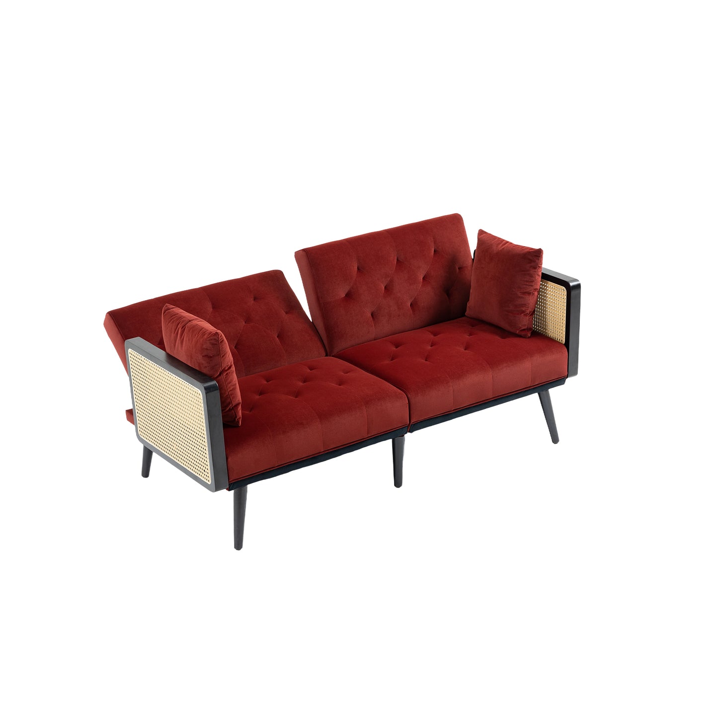 Velvet  Sofa , Accent sofa .loveseat sofa with metal  feet