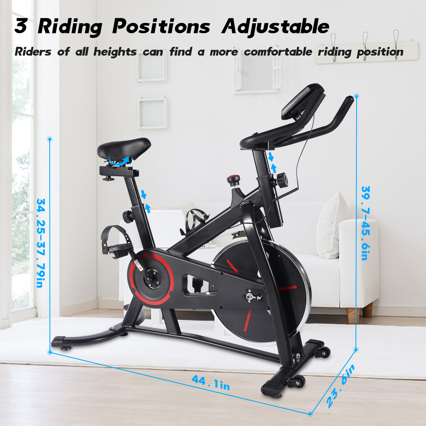 Exercise Bike Indoor Cycling Training Stationary Exercise Equipment for Home Cardio Workout Cycle Bike Training