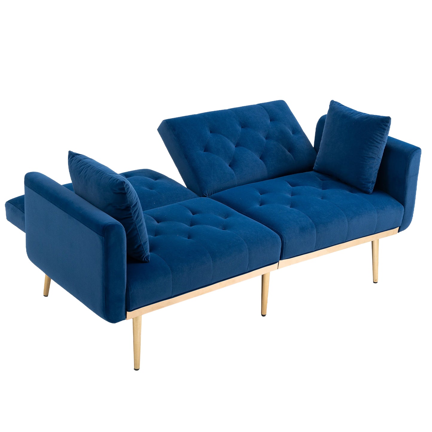 Velvet  Sofa , Accent sofa .loveseat sofa with metal  feet