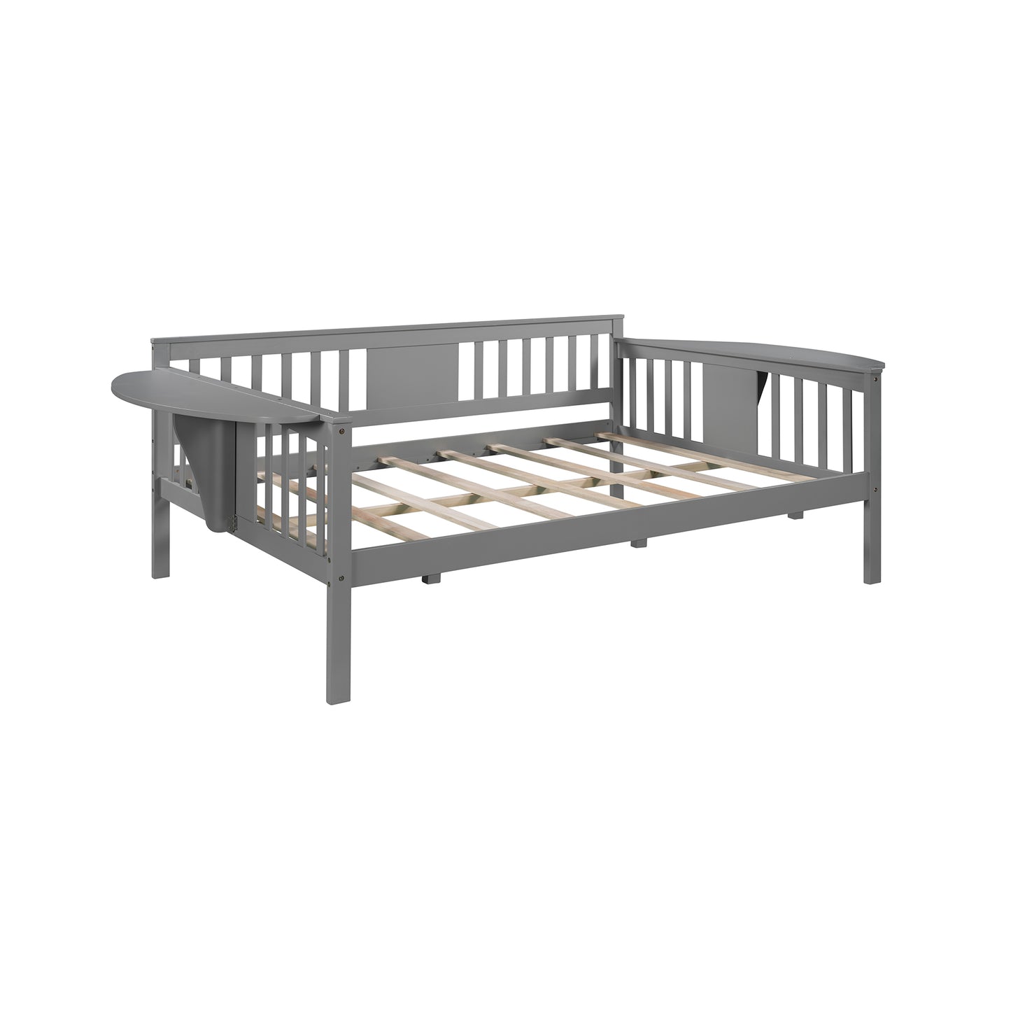 Full size Daybed, Wood Slat Support, Gray