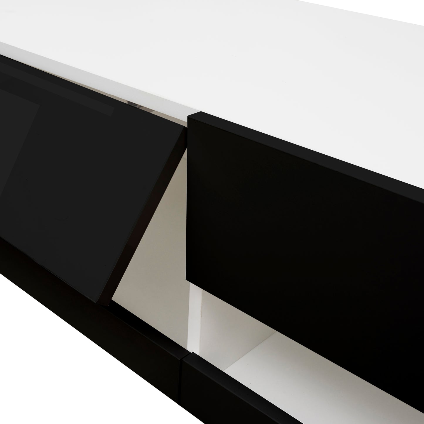 180-Inch LED TV Stand with Wall-Mounted Floating Design