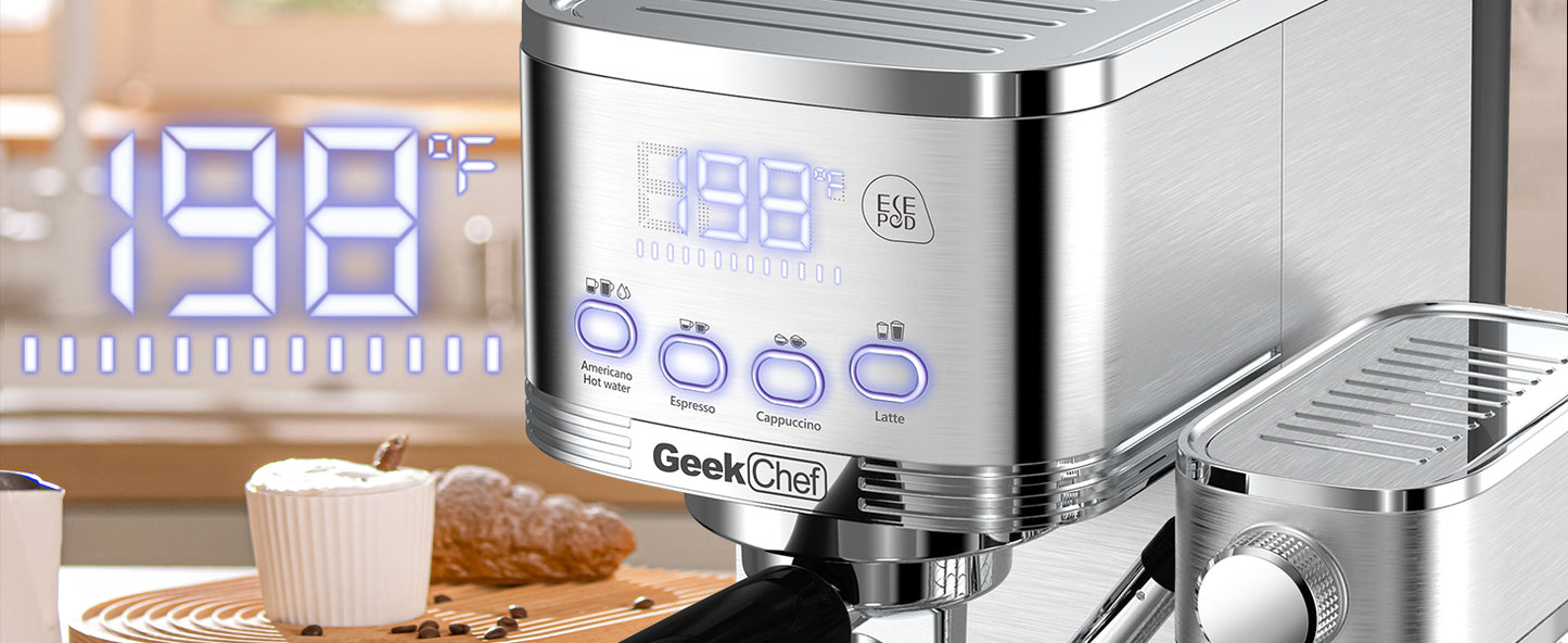 Automatic Milk Frother Espresso and Cappuccino Machine with ESE POD filter