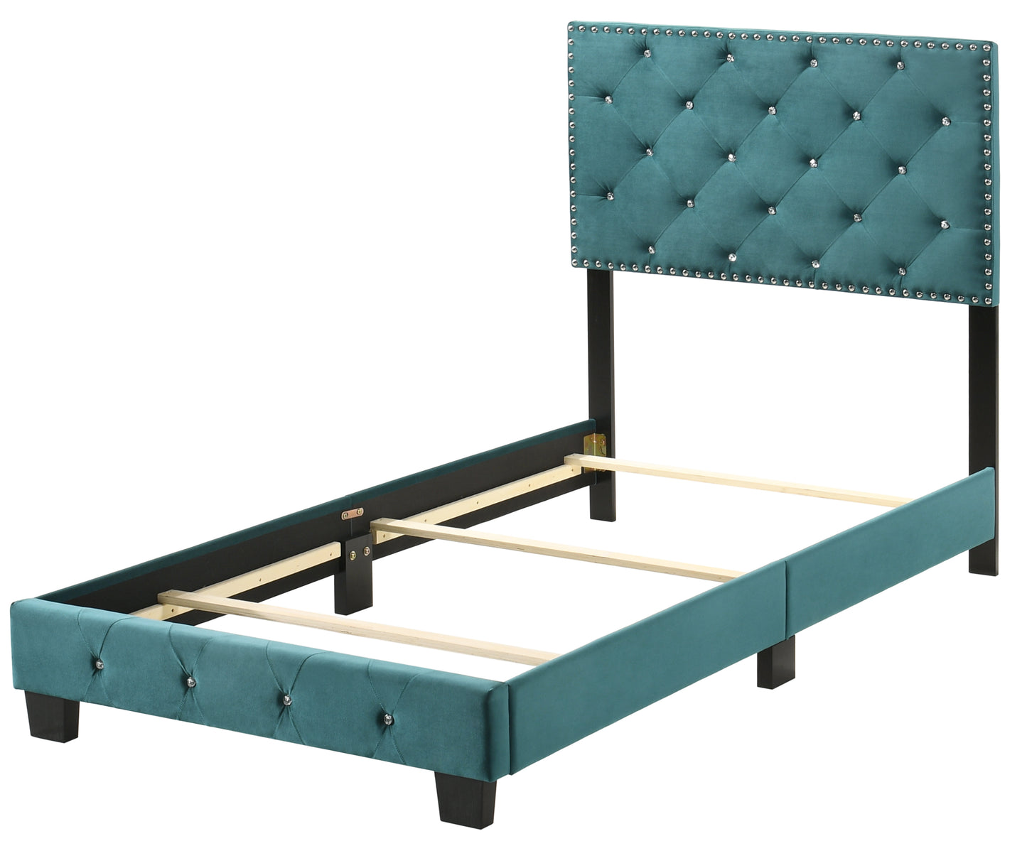 Suffolk G1404-TB-UP Twin Bed , GREEN