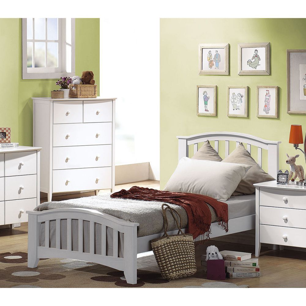 San Marino Twin Bed in White 09150T