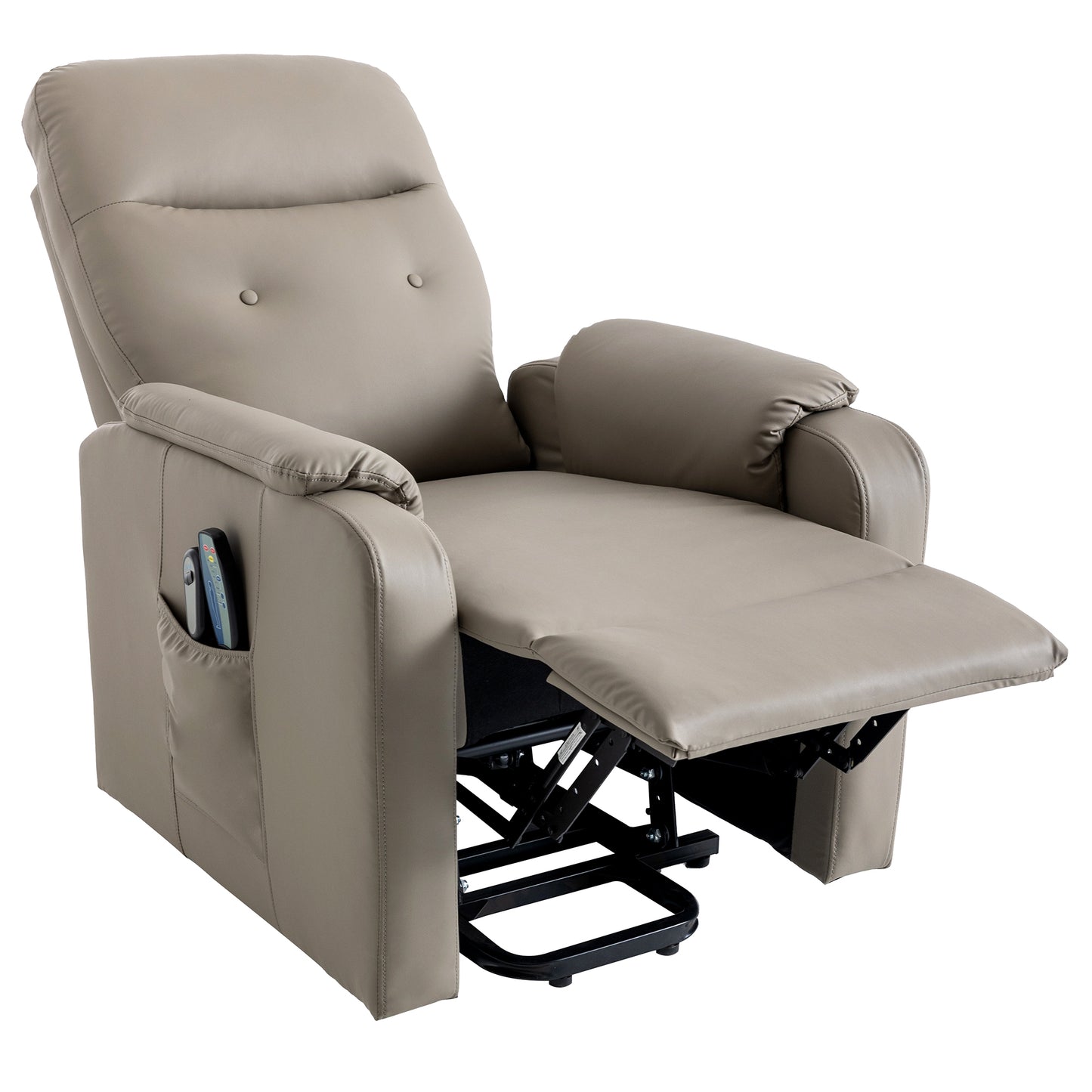 Electric Power Lift Massage Recliner Chair with Heating, Side Pocket, and Comfortable Design