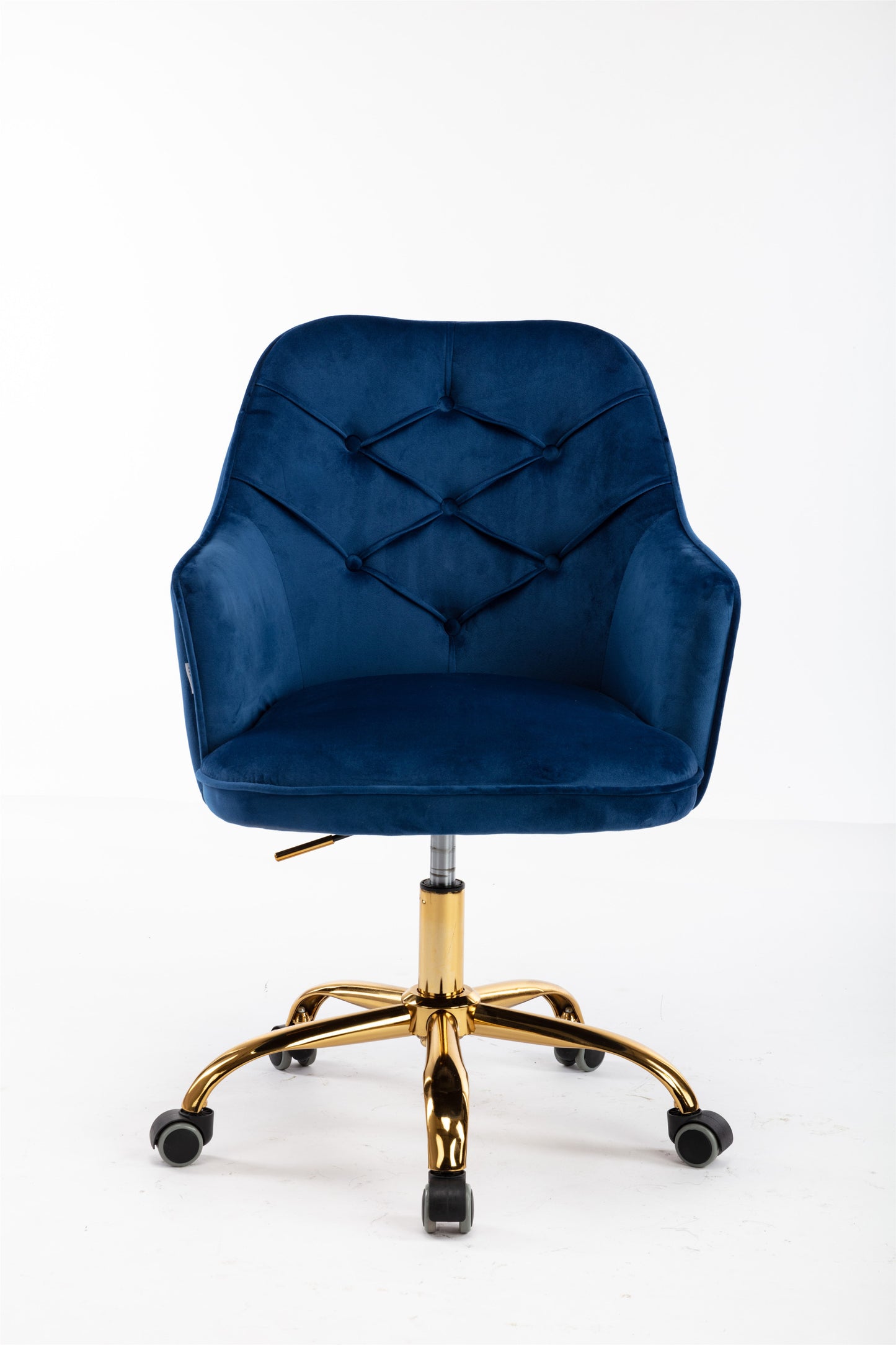 Velvet Swivel Shell Chair for Living Room ,Office chair , Modern Leisure Arm Chair Navy