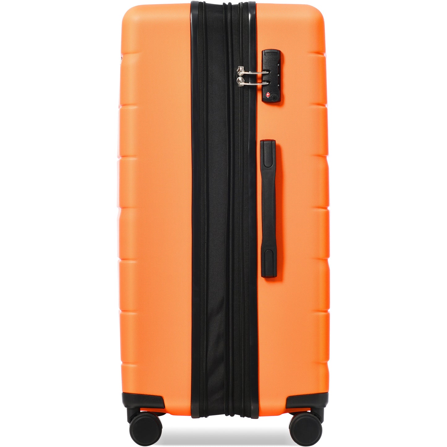 Luggage Sets 3 Piece Suitcase Set 20/24/28,Carry on Luggage Airline Approved,Hard Case with Spinner Wheels,Orange