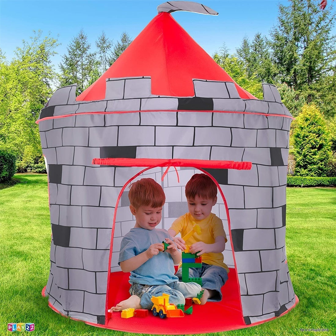 Princess Castle Play Tent with Ocean Ball and Pop-Up Feature for Kids