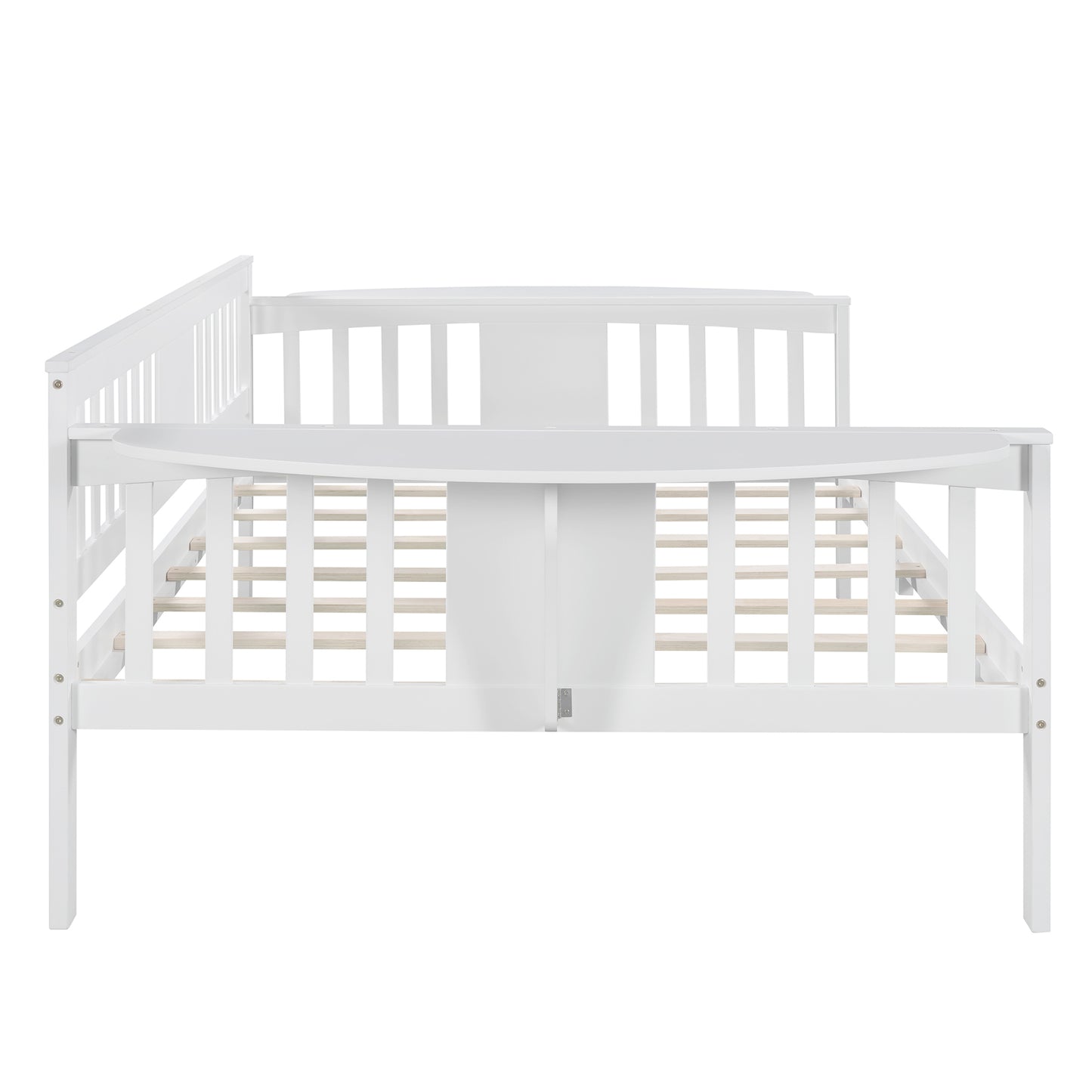 Full size Daybed, Wood Slat Support, White