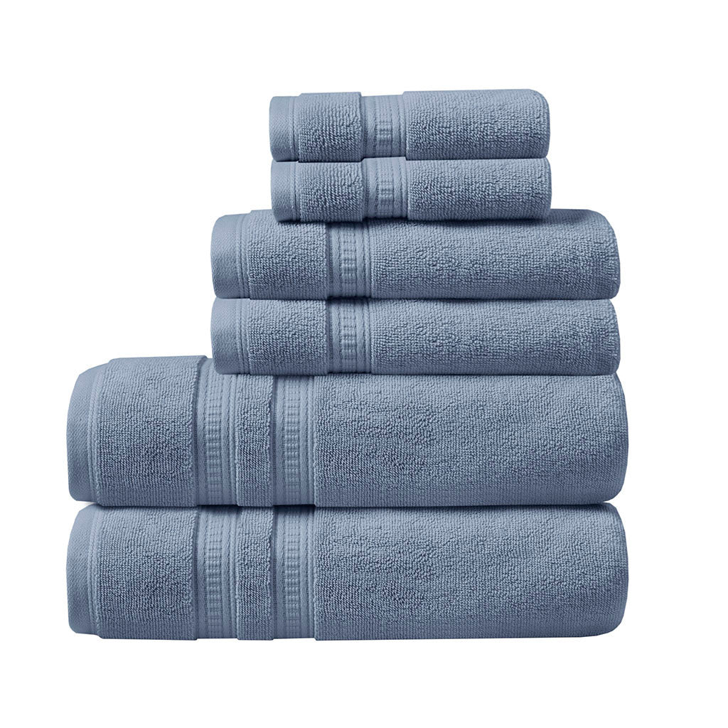 Plush 100% Cotton Towel Set with Antimicrobial Protection