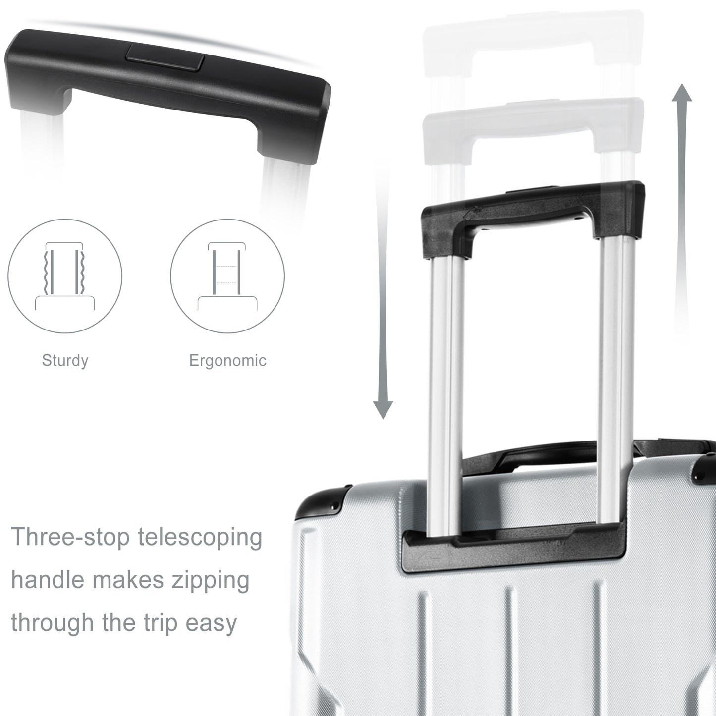 Hardshell Luggage Spinner Suitcase with TSA Lock Lightweight 20'' (Single Luggage)