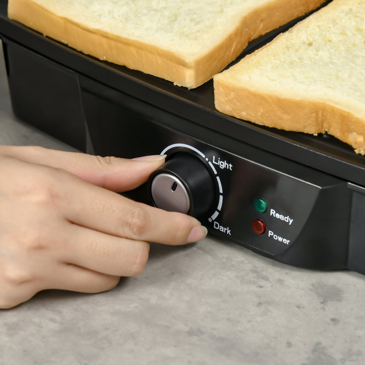 Versatile Stainless Steel Sandwich Maker with Adjustable Floating Hinge and Temperature Control