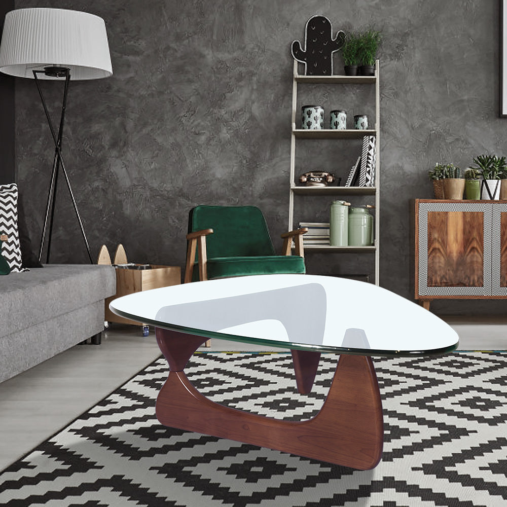 Modern Geometric Black Coffee Table