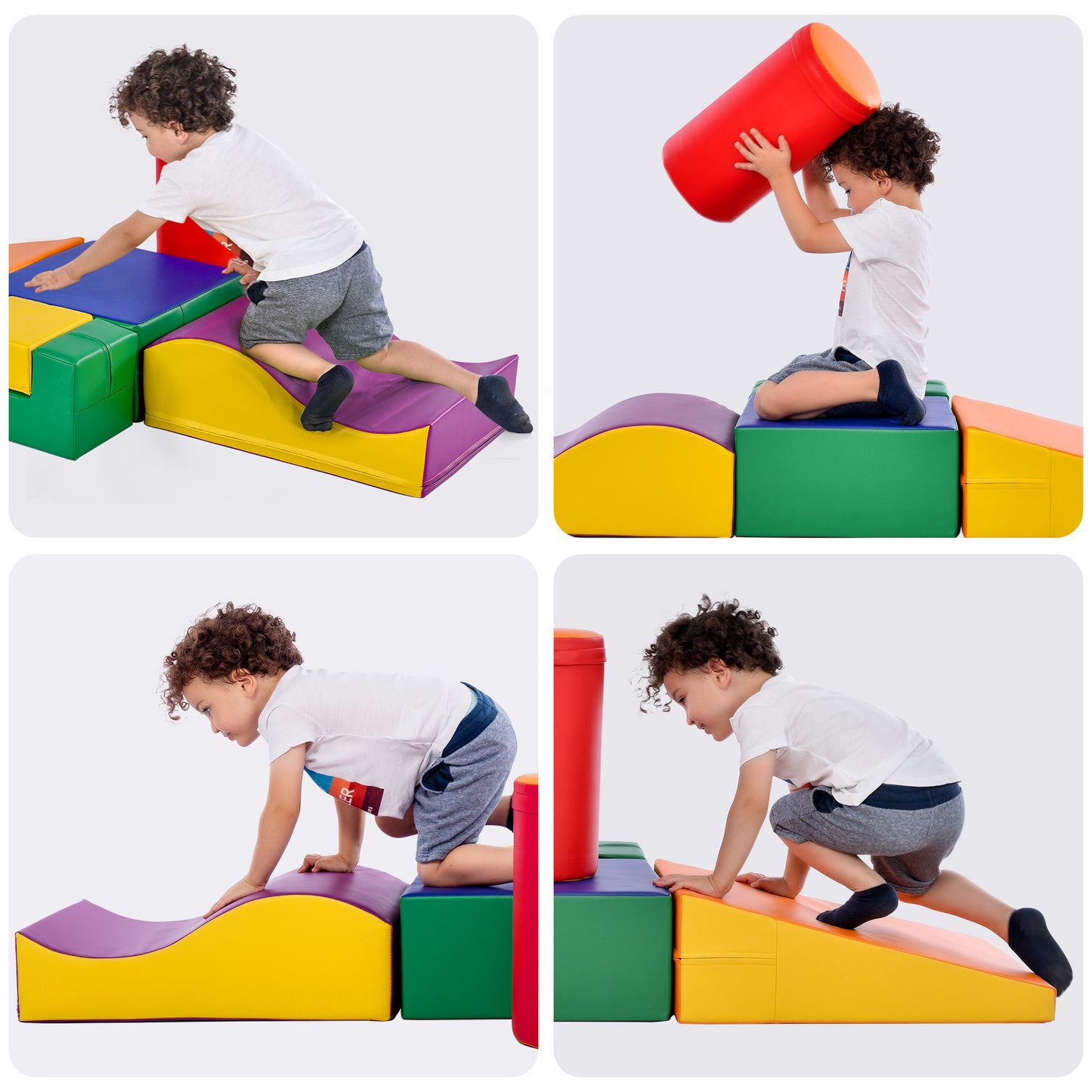 Soft Climbing and Crawling Foam Playset 6 in 1 for Kids